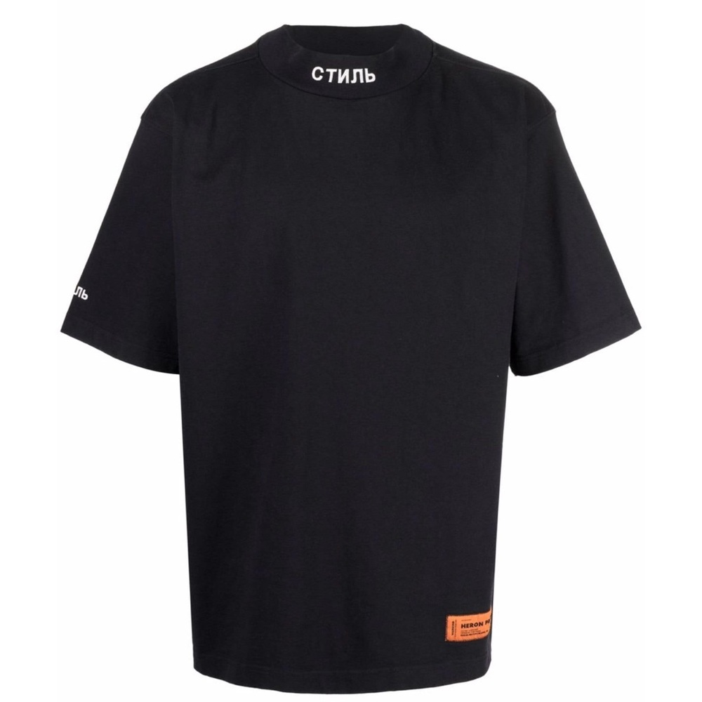 Heron Preston T-shirt with СТИЛЬ inscription